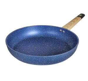 art of cooking 12" granite nonstick frying pan omelet skillet cookware (induction compatible) (ocean blue)