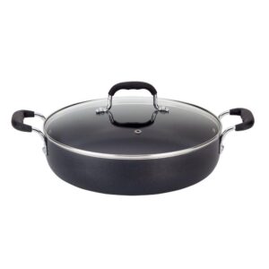 everyday pan, covered, non-stick, black, 12-in.