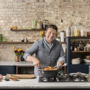 Tefal Jamie Oliver 30 cm Big Batch Pan, Non Stick Hard Anodised, H9125444