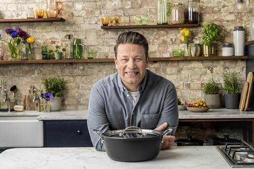 Tefal Jamie Oliver 30 cm Big Batch Pan, Non Stick Hard Anodised, H9125444