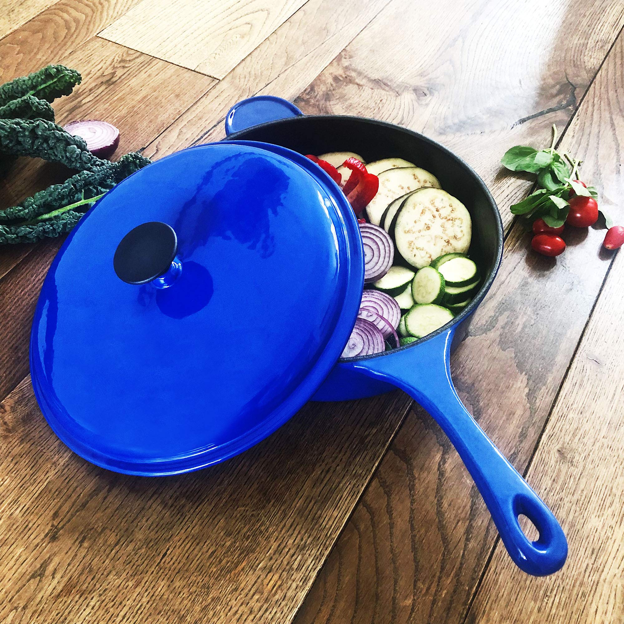 Jean-Patrique Cast Iron Sauté Pan Deep 11.8" Professional