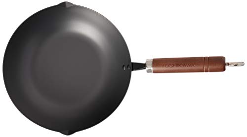 Yoshikawa Black Steel Fry Pan, 9