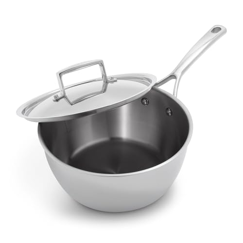 Sur La Table Classic 5-Ply Stainless Steel Saucepan