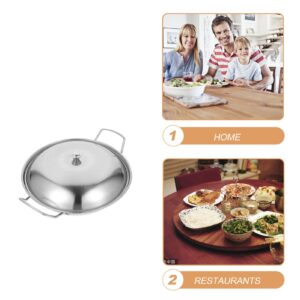 Anneome Stainless Steel Cooking Utensils 1 Set Pot Stove Pot with Lid Steak Stainless Steel Amphora Woks Pan