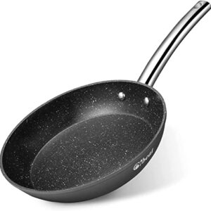 GlowSol 8 Inch Skillet Pan, Nonstick Frying Pan for All Stove, Small Non Stick Frying Pan, Chef Pans for Cooking, PFOA Free