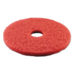 boardwalk bwk4015red 15 in. buffing floor pads - red (5/carton)
