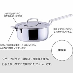 Miyazaki Seisakusho Kitchen Supplies/Dishes Frying Two-Handed pan, 20cm, Clear