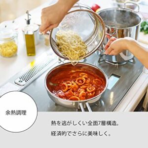 Miyazaki Seisakusho Kitchen Supplies/Dishes Frying Two-Handed pan, 20cm, Clear