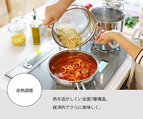 Miyazaki Seisakusho Kitchen Supplies/Dishes Frying Two-Handed pan, 20cm, Clear