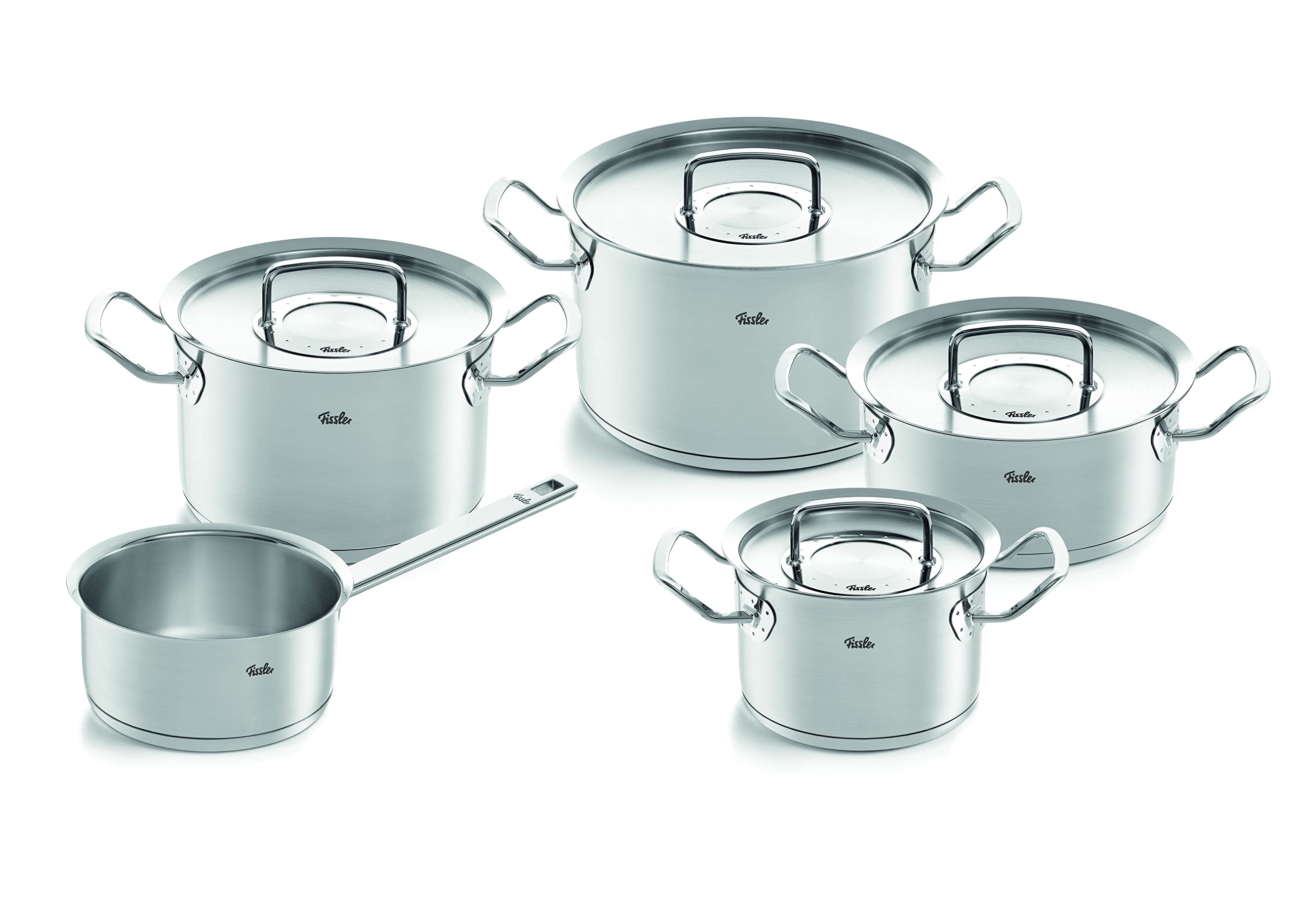 Fissler Original-Profi Collection Stainless Steel Cookware with Sauce Pan, 9 Piece