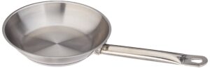 royal industries frying pan, 8" x 1.6" ht, stainless steel, commercial grade - nsf certified 1/ea