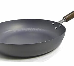 燕鉄器 Tsubeteki Nitride Embossing Frying Pan 11.0 Inch 28cm