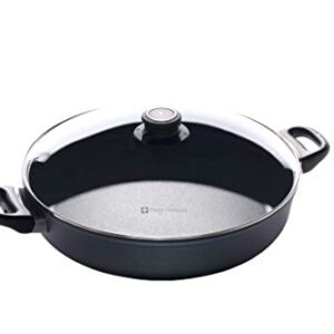 Swiss Diamond 12.5" (4.5 Qt) Sauteuse Nonstick Diamond Coated Includes Lid Dishwasher Safe and Oven Safe