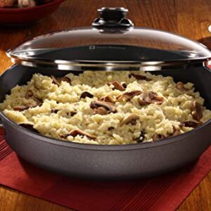 Swiss Diamond 12.5" (4.5 Qt) Sauteuse Nonstick Diamond Coated Includes Lid Dishwasher Safe and Oven Safe