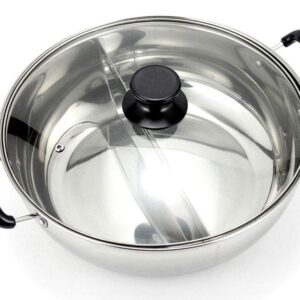 stainless divided Hot pot 30cm