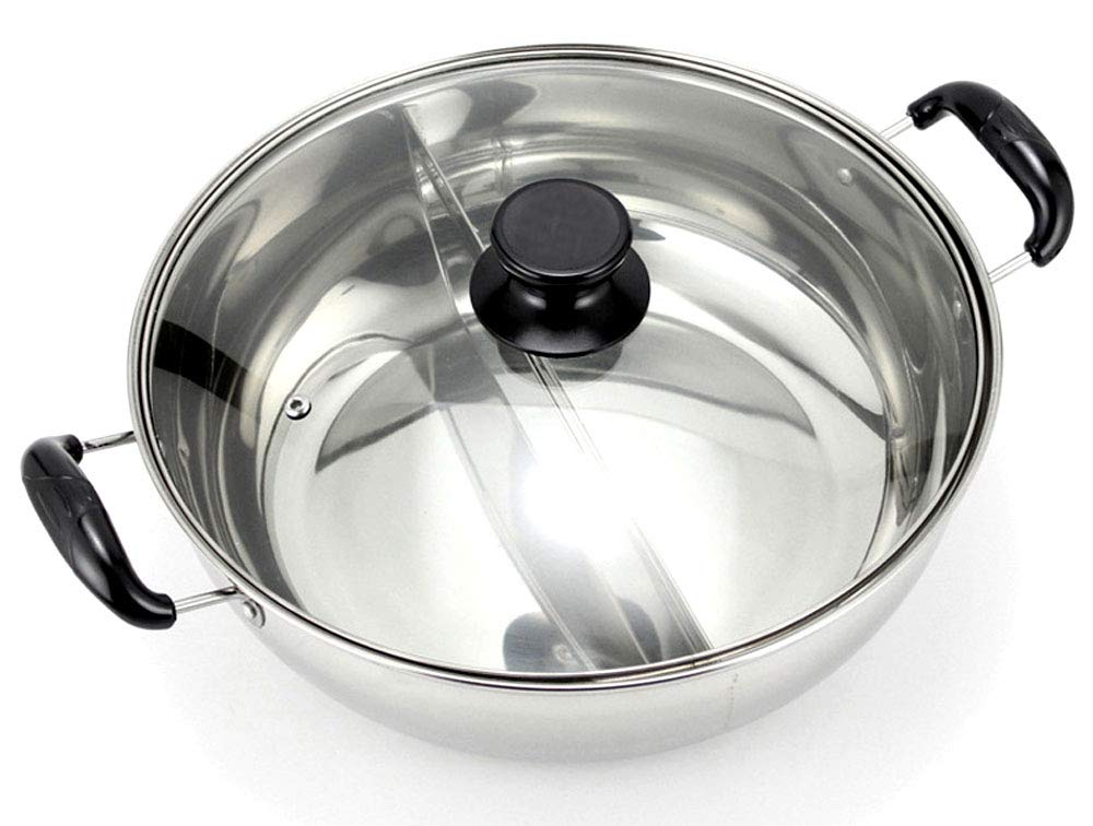 stainless divided Hot pot 30cm