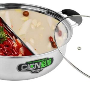 stainless divided Hot pot 30cm