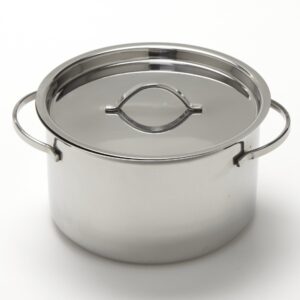 american metalcraft mpl24 stainless steel mini pot with lid, 24 oz.