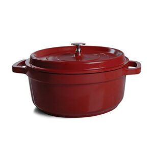 crock-pot edmound dutch oven, 5 quart, red