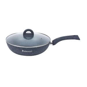 wonderchef granite wok with lid