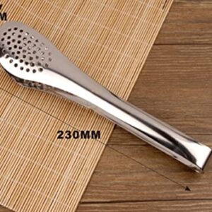 AMAOIS Kitchen Tools: Large Stainless Steel Small Round Hole, Grill clamp, Fried Sandwich, Vegetable Frying, Frying Steak, pan Flipped, Special Clamps