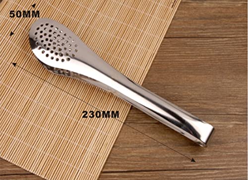 AMAOIS Kitchen Tools: Large Stainless Steel Small Round Hole, Grill clamp, Fried Sandwich, Vegetable Frying, Frying Steak, pan Flipped, Special Clamps