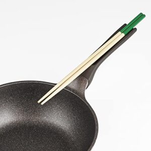 Pearl Metal HB-6781 Frying Pan, 7.9 inches (20 cm), Mega Stone, For Gas Stoves, Can Hold Vegetable Chopsticks