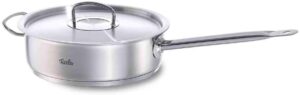 fissler original-profi collection 2019 stainless steel saute pan with lid, 4.9 quart