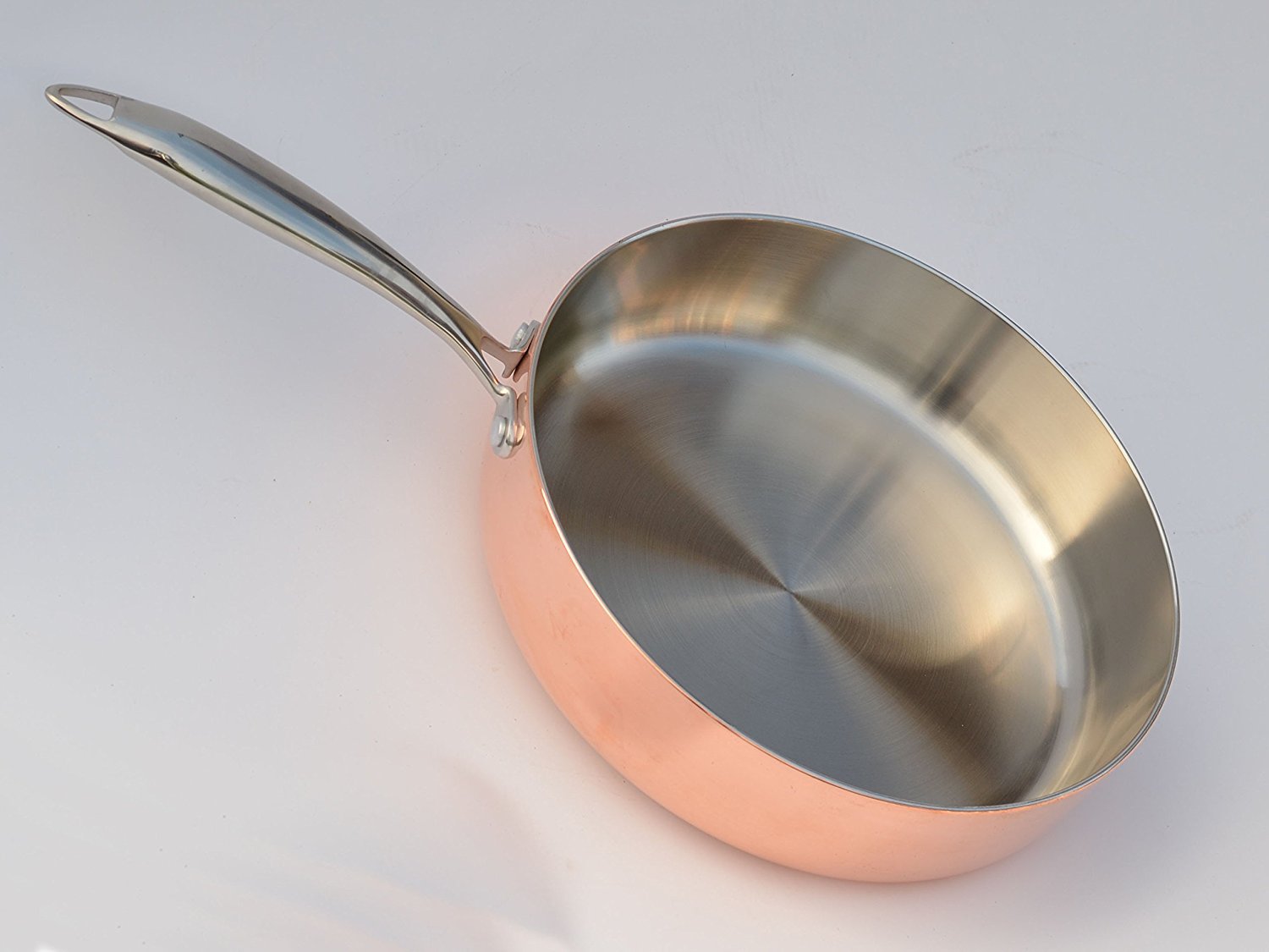 Kila Chef Tri-Ply Copper Bottom Saute Pan with Lid