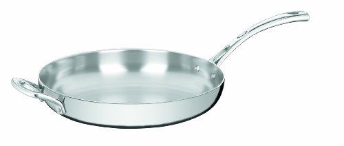 Cuisinart French Classic Tri-Ply Stainless 12-Inch French Skillet with Helper Handle