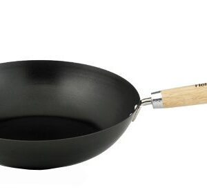 Helen's Asian Kitchen Non-Stick Xylan Wok, 12-Inches, with Bamboo Handle