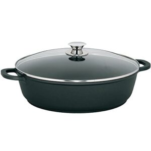 kela "kerros serving pan, cast aluminium, black, 36 cm