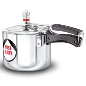 hawkins miss mary aluminium pressure cooker, 3 litres