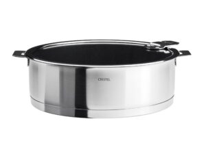 cristel strate saute pan, 4.5 quart, silver