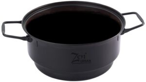 zenurban 870022 sauce and bean pot, black