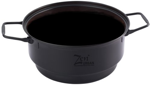 ZenUrban 870022 Sauce and Bean Pot, Black