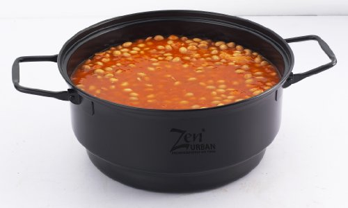 ZenUrban 870022 Sauce and Bean Pot, Black