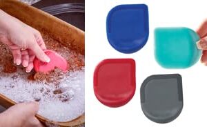 Cast Iron Scraper Tool Kitchen Plastic Cleaning Food Pan Pot Bowl Dish Griddle Grill Exultimate