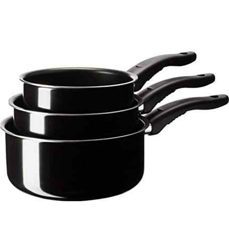 Ikea Home Indoor Saucepan set of 3 black