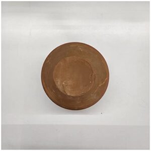 Generic AtoZ India Cart Terracotta Clay Pot For Serving Curd Unglazed Earthen Dahi Handi Tableware Use Handmade Matki Small Pots Natural Organic Indian Mitti Pot, Brown