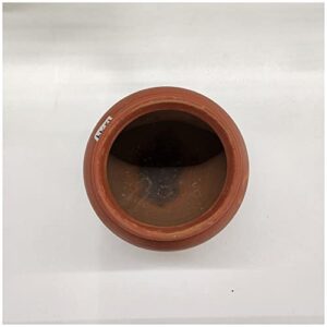 Generic AtoZ India Cart Terracotta Clay Pot For Serving Curd Unglazed Earthen Dahi Handi Tableware Use Handmade Matki Small Pots Natural Organic Indian Mitti Pot, Brown