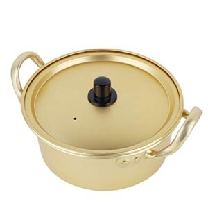 noodle pot, korean ramen noodle pot korean yellow aluminum stockpot instant noodles pot aluminium pot (#1)