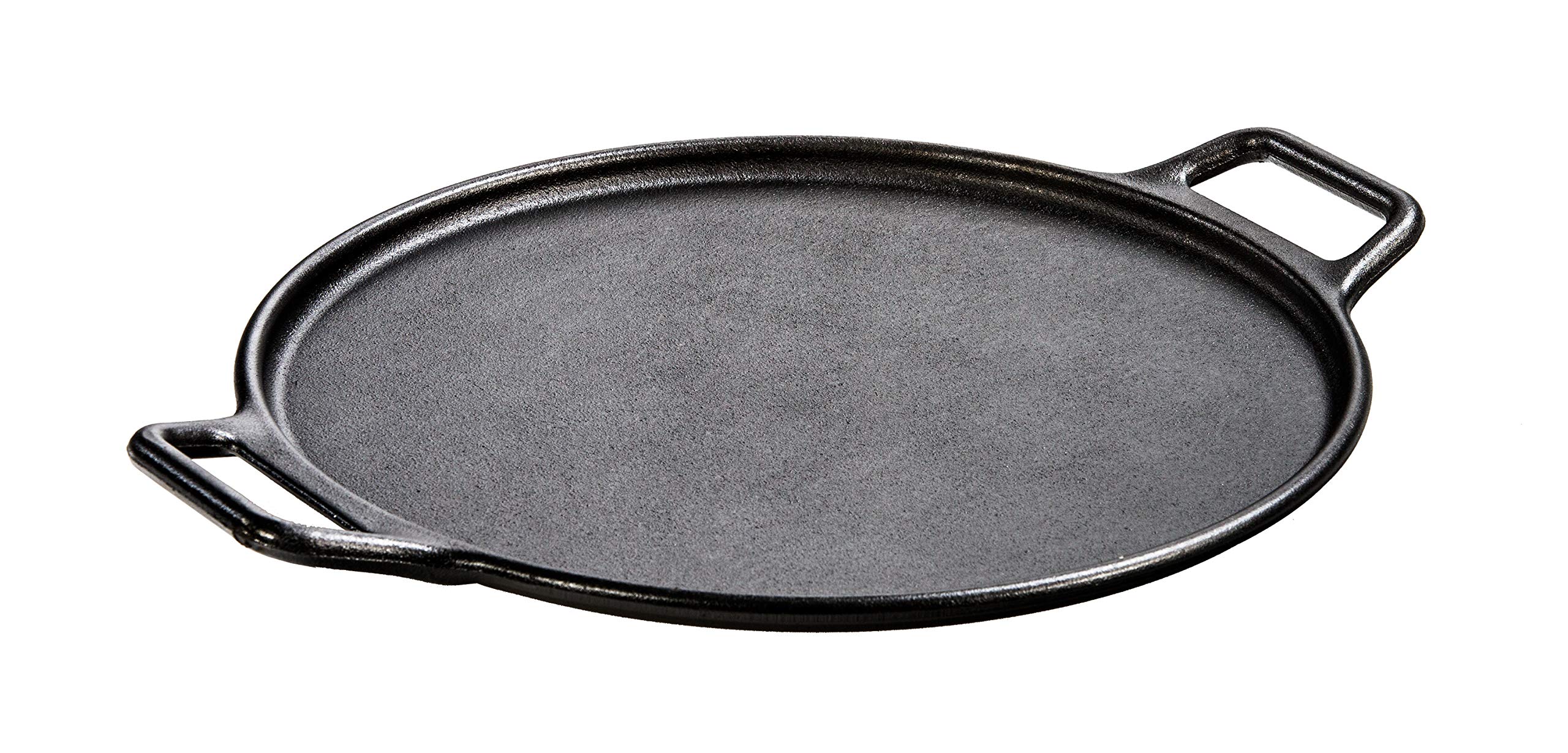 Lodge 14 Inch Cast Iron Pizza Pan and 17 Inch Cast Iron Skillet Bundle