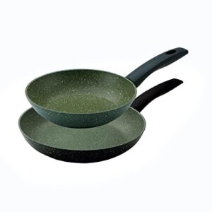 prestige - eco non stick frying pan set - plant based non stick - recycled and recyclable - pfoa free - induction - 20/24 cm