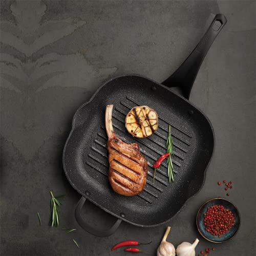 Starfrit The Rock 060903-004-0000 11" Cast Iron Grill Pan, Black