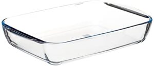 pyrex essentials glass rectangular roaster high resistance 40x27x7 cm