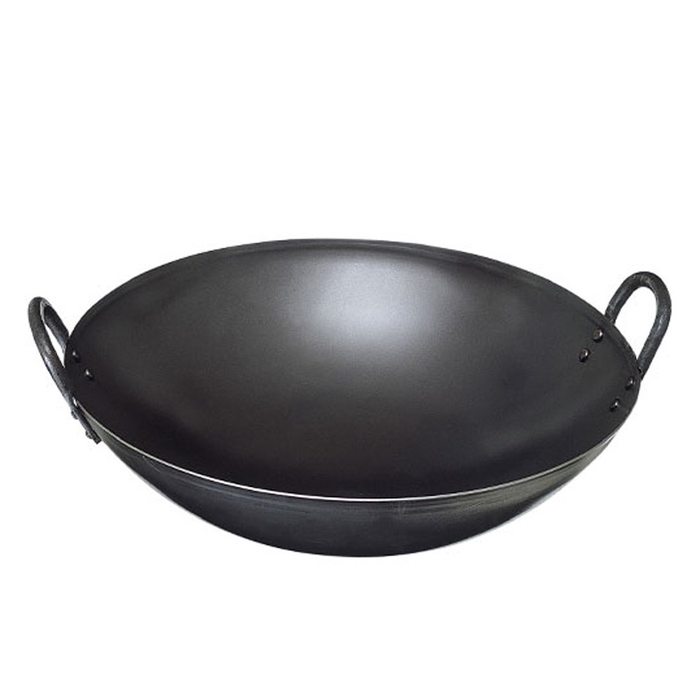 島本製作所 Shimamoto Seisakusho KS02-D3010 Iron Wok, Ajichitetsu, 11.8 inches (30 cm)