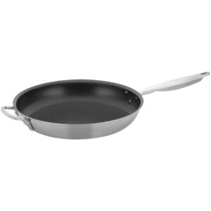 winco tri-ply frying pan, silver