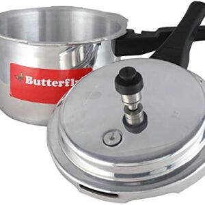 Butterfly Cordial Induction Base Aluminium Pressure Cooker, 3 litres, Silver