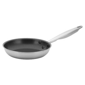 winco tri-ply frying pan, silver